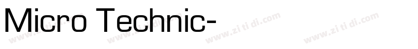 Micro Technic字体转换
